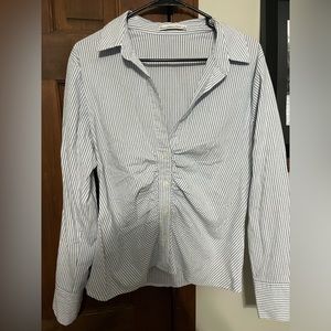 Abercrombie Blue Pinstripe Button Down - Large